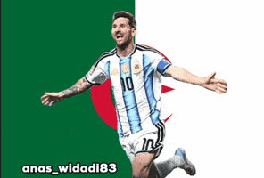 Lionel Messi Flag GIF