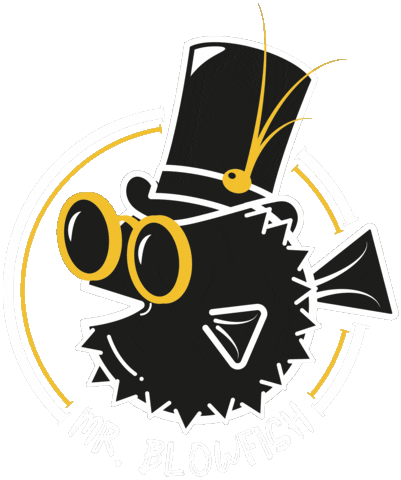 Mr. Blowfish Sticker