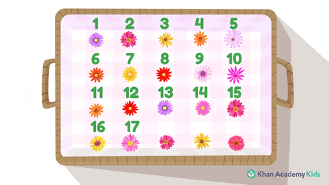 count to 20 early childhood education GIF by Khan Academy Kids