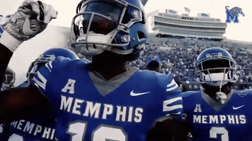 College Sports Football GIF by University of Memphis