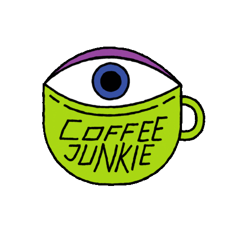 Coffee Eye Sticker by Buzz