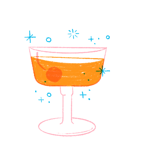happy hour cocktails Sticker by London Dewey
