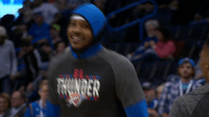 carmelo anthony yes GIF by NBA