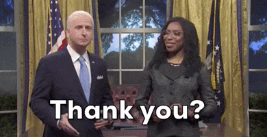 Joe Biden Thank You GIF by Saturday Night Live