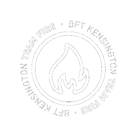 Team Fire Sticker by BFT Kensington