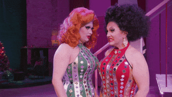 Drag Queen Shut Up GIF by Jinkx and DeLa Holiday