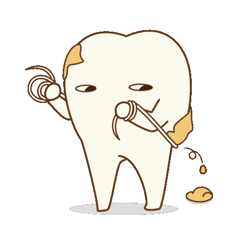 Cleaning Tooth Sticker by dental_sozai