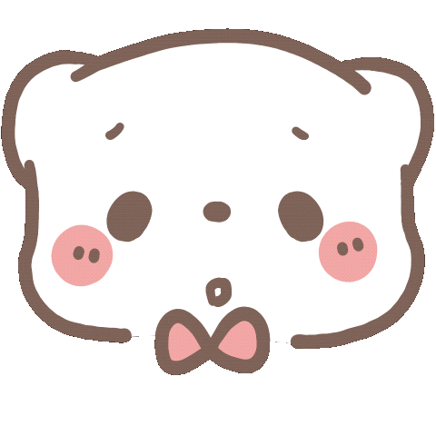Tired Bear Sticker