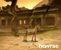 trees horses GIF by Owlient