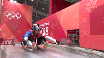 luging winter olympics GIF by Hornet