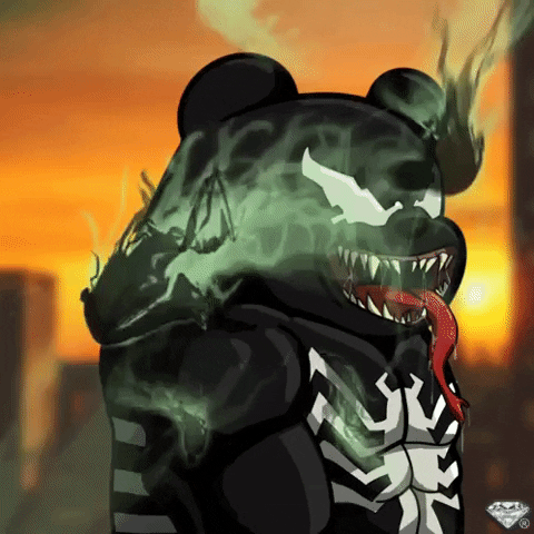 Black Metal Halloween GIF by SuperRareBears