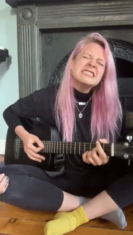 Covers Playing Guitar GIF by Anna B Savage