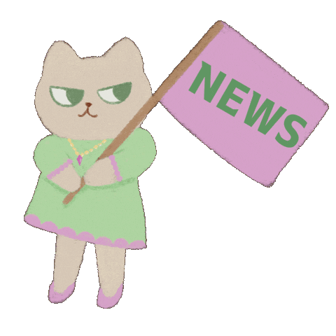 Cat News Sticker