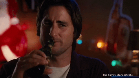 New trending GIF online: drink, drinking, happy hour, the family stone
