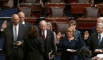 Swearing In Opening Day GIF by GIPHY News