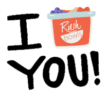 Thanks Bowl Sticker by RushBowls