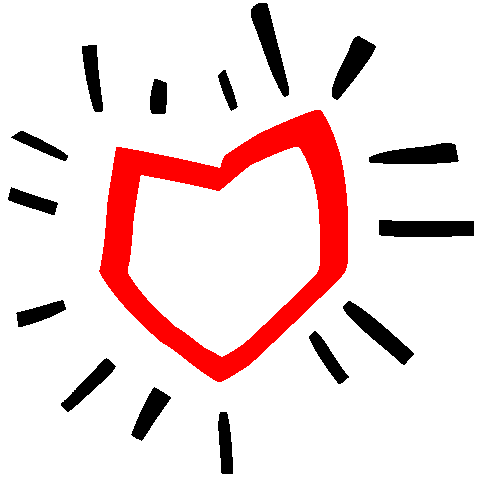 Heart Love Sticker by FINGERSCROSSED