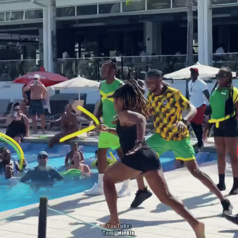 Pool Party Vacation GIF