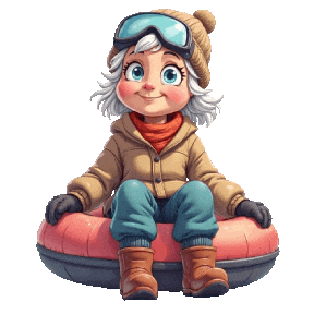 Winter Snowing Sticker