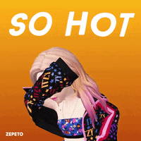 Fanning Hot Mess GIF by ZEPETO