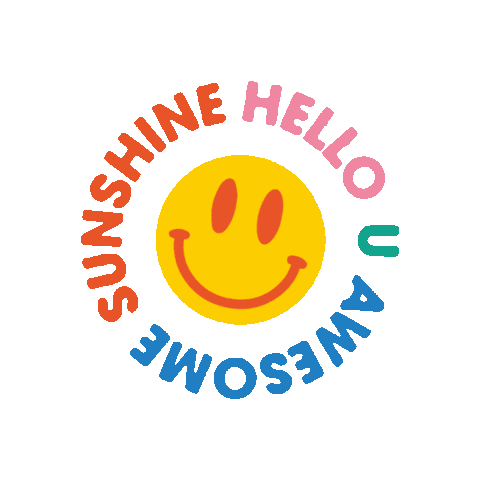 Happy Sunshine Sticker by The Workbench