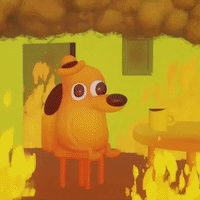 ps4 this is fine GIF