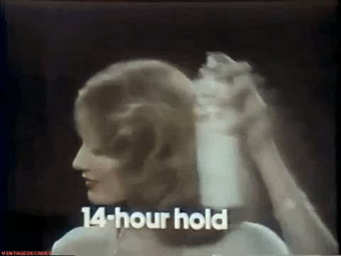 feathered hair gif