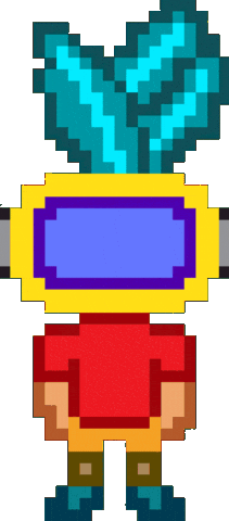 Pixel Rolling Sticker by spMAKE