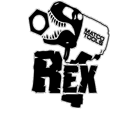 T Rex Dinosaur Sticker by Matco Tools