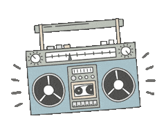 Playing Old School Sticker by Rehegoo Music Group