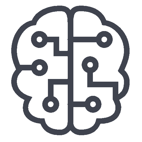 Tech Brain Sticker by Adviralmediacom