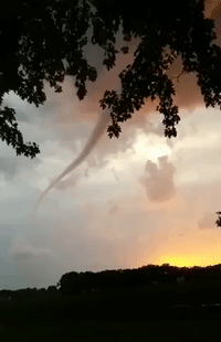 Funnel Cloud Spotted at Wolf Lake