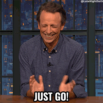 Go Away GIF by Late Night with Seth Meyers