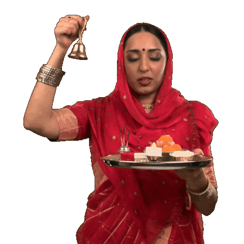 Pray Ringing Bell Sticker by trichak