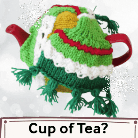 Cup Of Tea Winter GIF by TeaCosyFolk