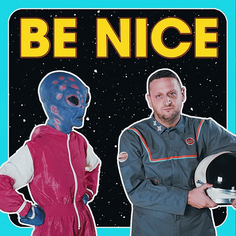 Space Be Nice GIF by Tim Robinson