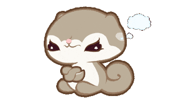 Sad Squirrel Sticker