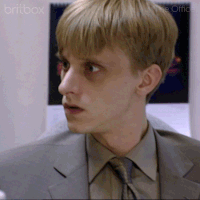 give up gareth GIF by britbox