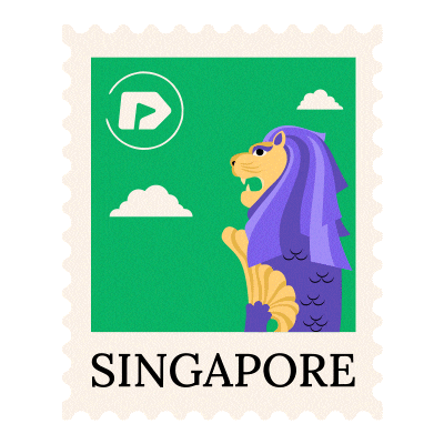 Merlion Park Singapore Sticker by pickyourtrail