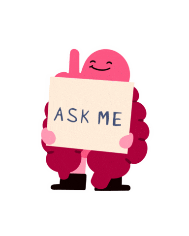 Ask Me Sticker by Guts Charity UK