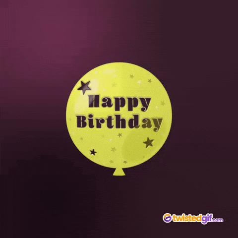 Happy Birthday Confetti Gif By TwistedGif