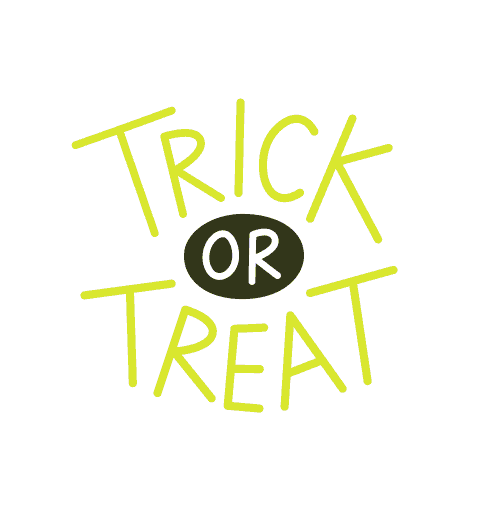 Trick Or Treat Halloween Sticker