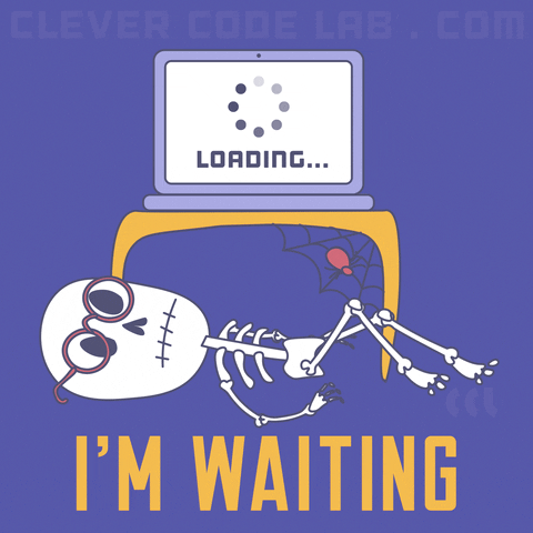 CleverCodeLab time chill dead waiting GIF