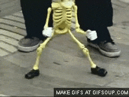 i love you skeleton GIF