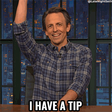 Seth Meyers Tips GIF by Late Night with Seth Meyers - Find & Share on GIPHY
