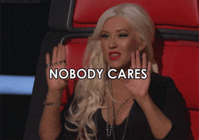 Christina Aguilera Nobody Cares GIF