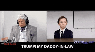 sassyjustice confused trump interview zoom GIF