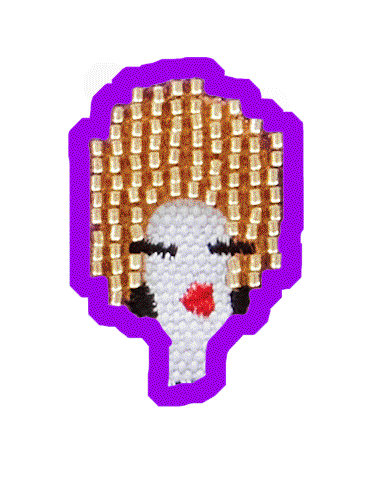 Beads Sticker by Real Brown