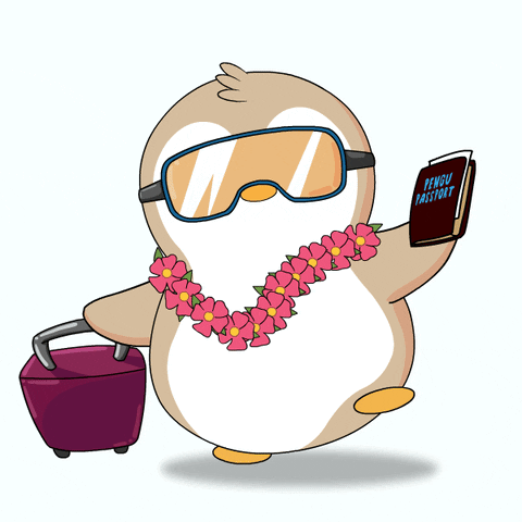Traveling Out Of Office GIF by Pudgy Penguins
