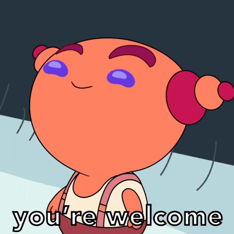 you're welcome thank you GIF by Cartoon Hangover